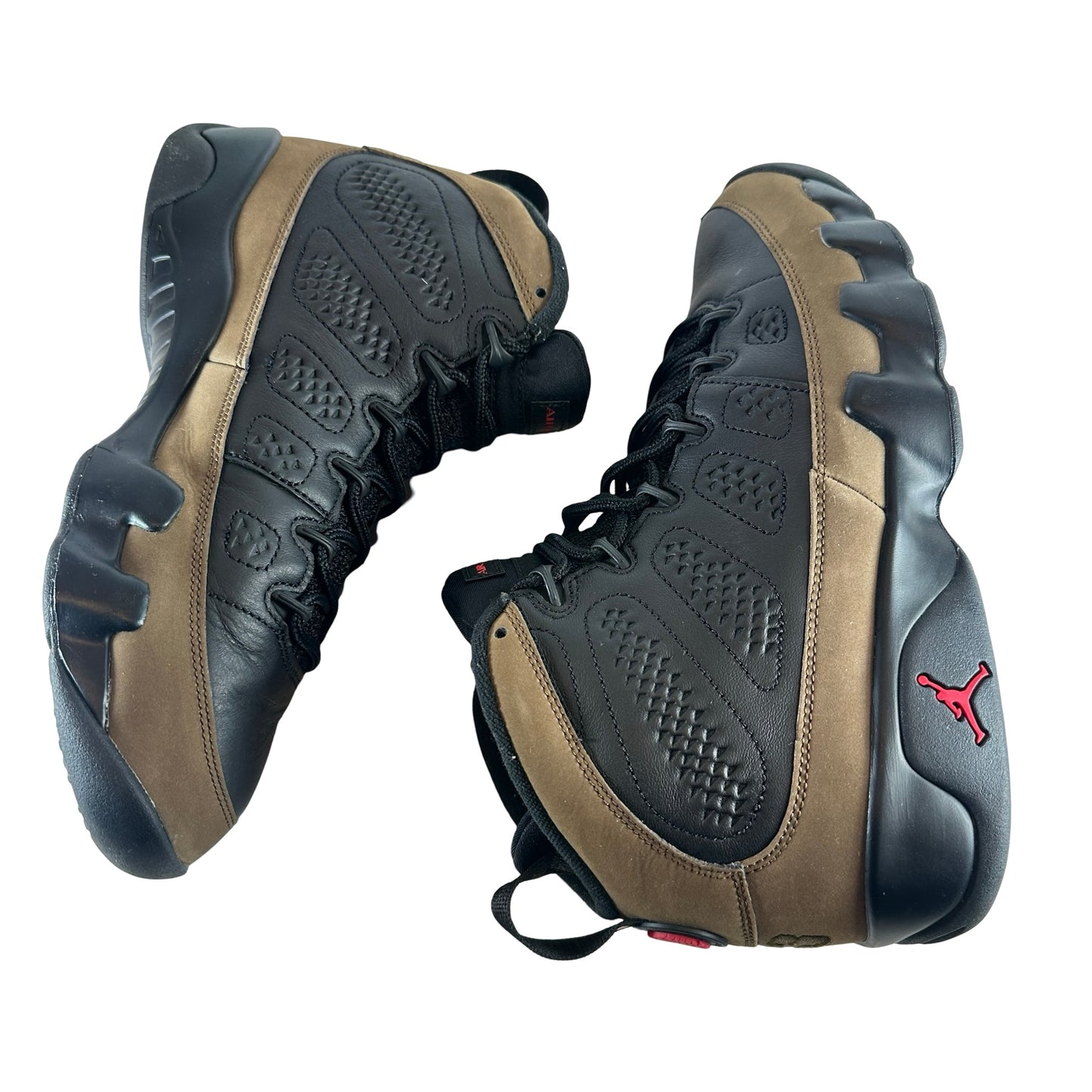 HV4794 030 Air Jordan 9 Retro Olive (2024) [USED] - 9.5 M (Used)