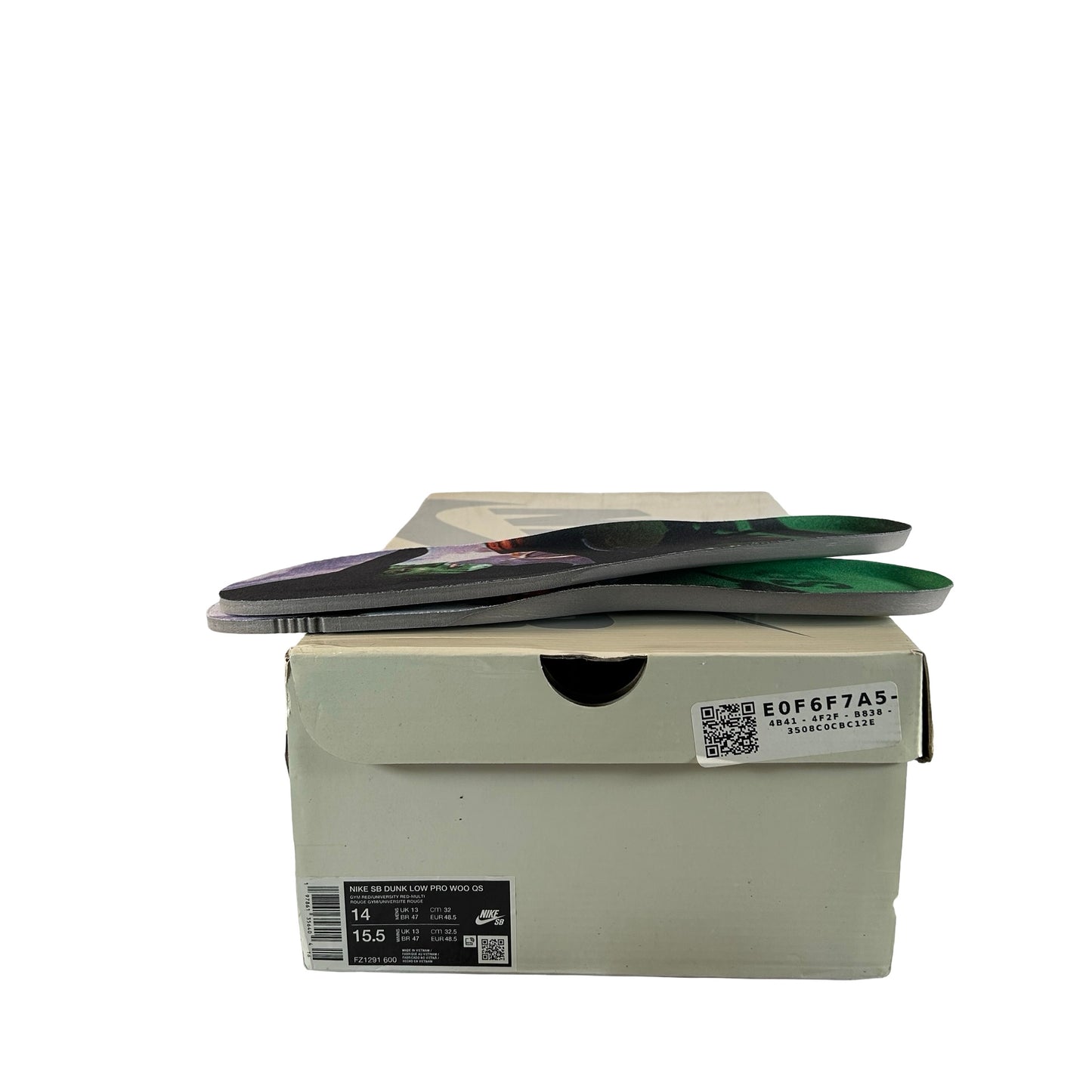 FZ1291 600 Nike SB Dunk Low The Wizard of Oz Poppy Field [USED] - 14 M (Used)