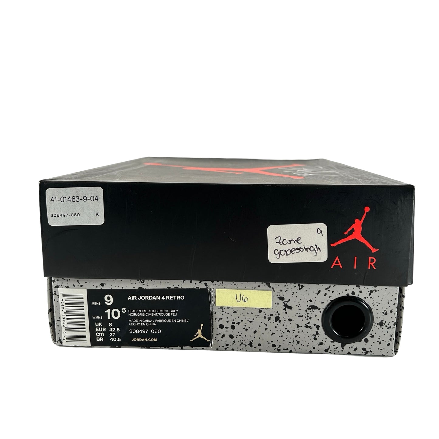 308497 060 Jordan 4 Bred (2019) [USED] - 9 M (Used6)