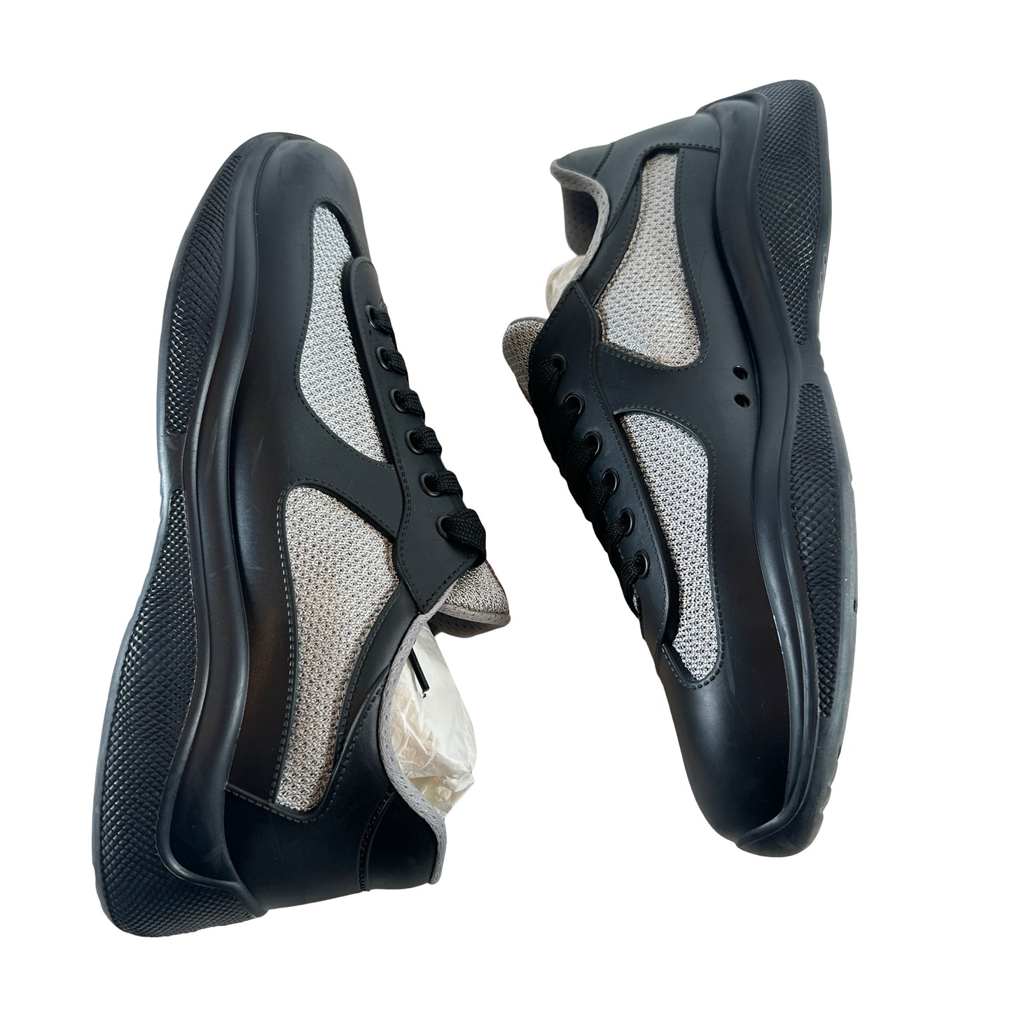 Prada America's Cup Soft Rubber and Bike Fabric Black [USED] - 40 EU / 7.5 M (VNDS)