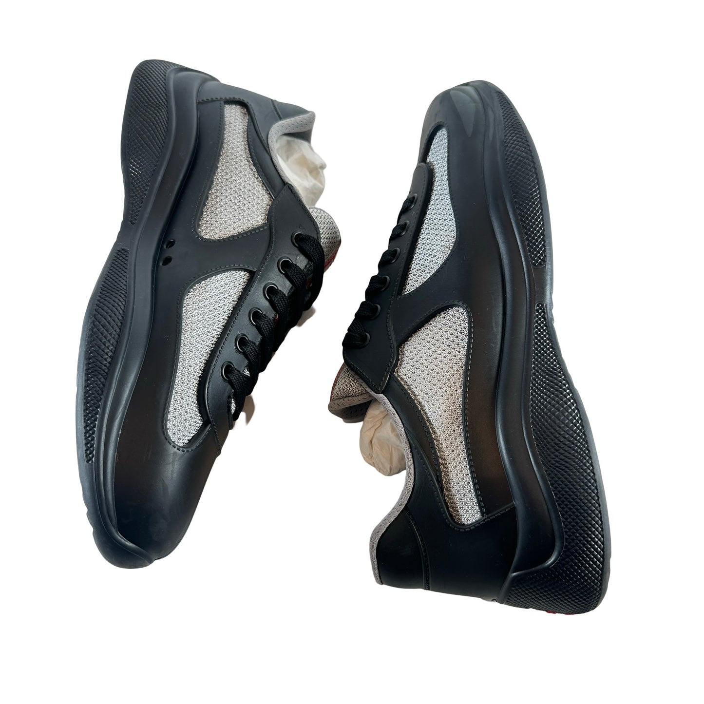 Prada America's Cup Soft Rubber and Bike Fabric Black [USED] - 40 EU / 7.5 M (VNDS)