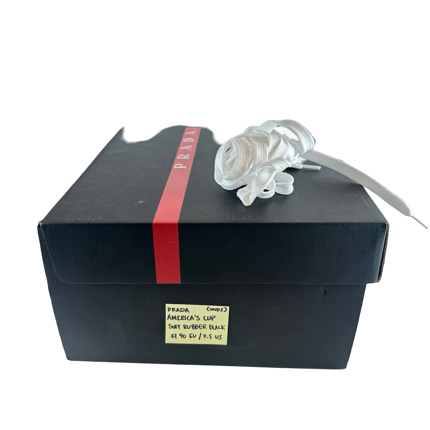 Prada America's Cup Soft Rubber and Bike Fabric Black [USED] - 40 EU / 7.5 M (VNDS)