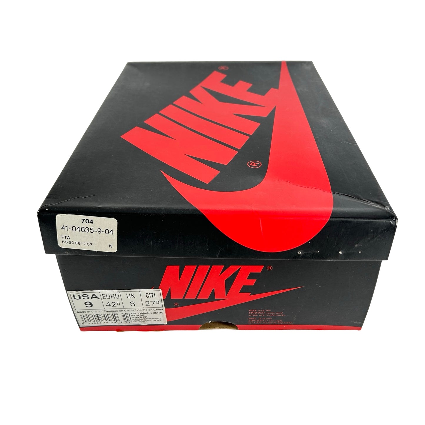555088 001 Jordan 1 Retro High Bred Banned (2016) [USED] - 9 M (Used)