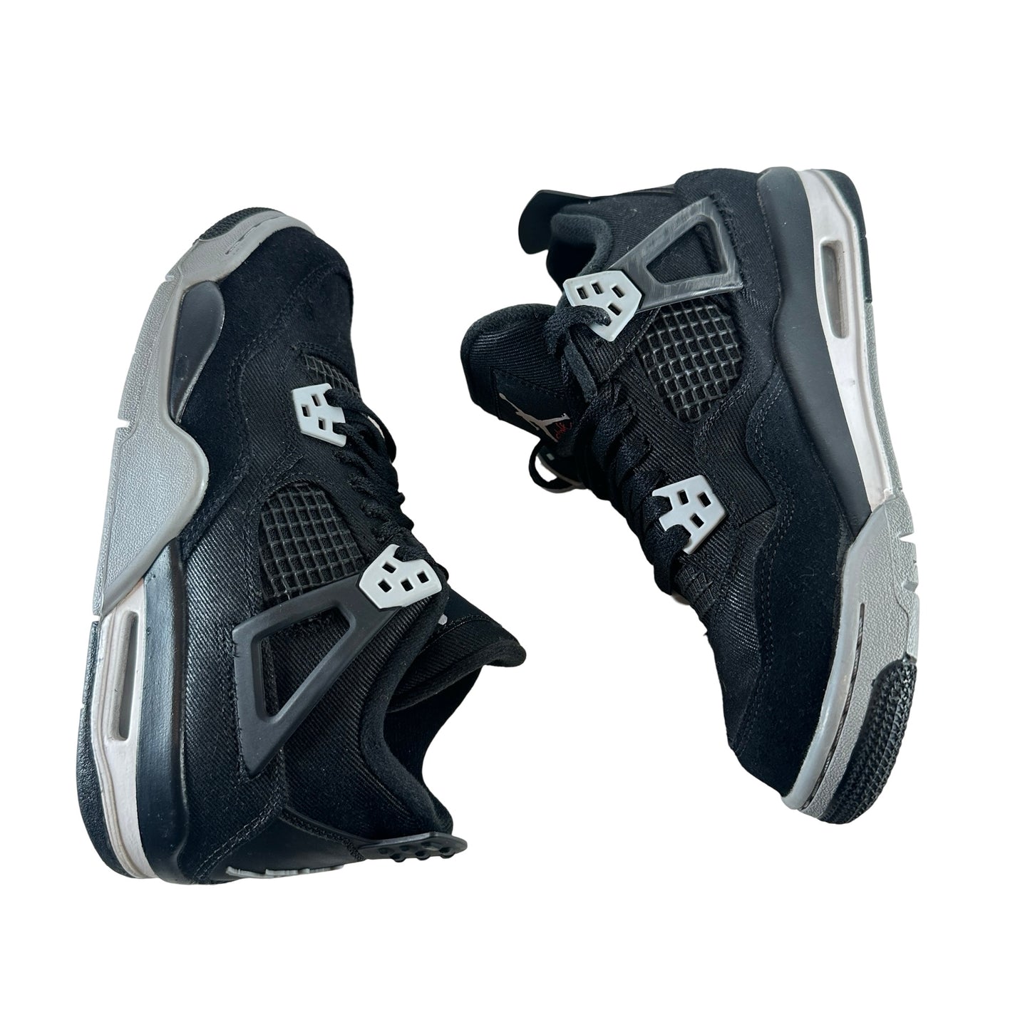 DV0553 006 Jordan 4 Retro Black Canvas GS [USED] - 5 Y (Used)