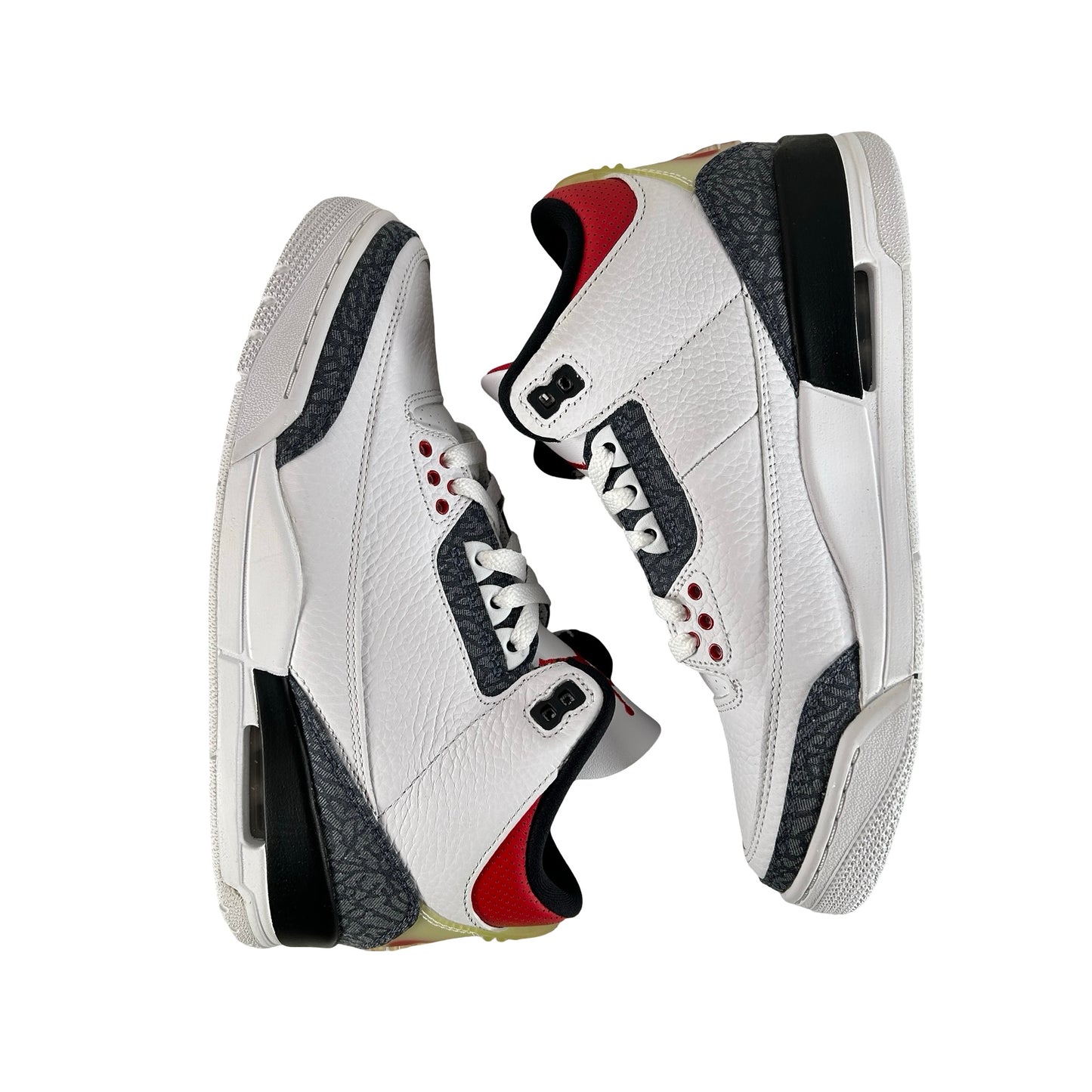 CZ6431 100 Jordan 3 Retro SE Fire Red Denim (2020) [CONDITIONAL] - 7 M (Yellowing)