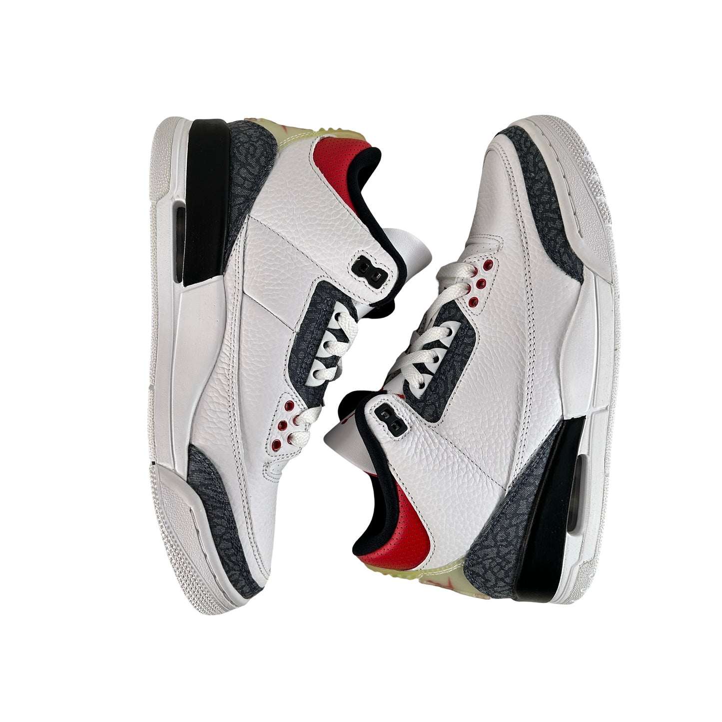 CZ6431 100 Jordan 3 Retro SE Fire Red Denim (2020) [CONDITIONAL] - 7 M (Yellowing)
