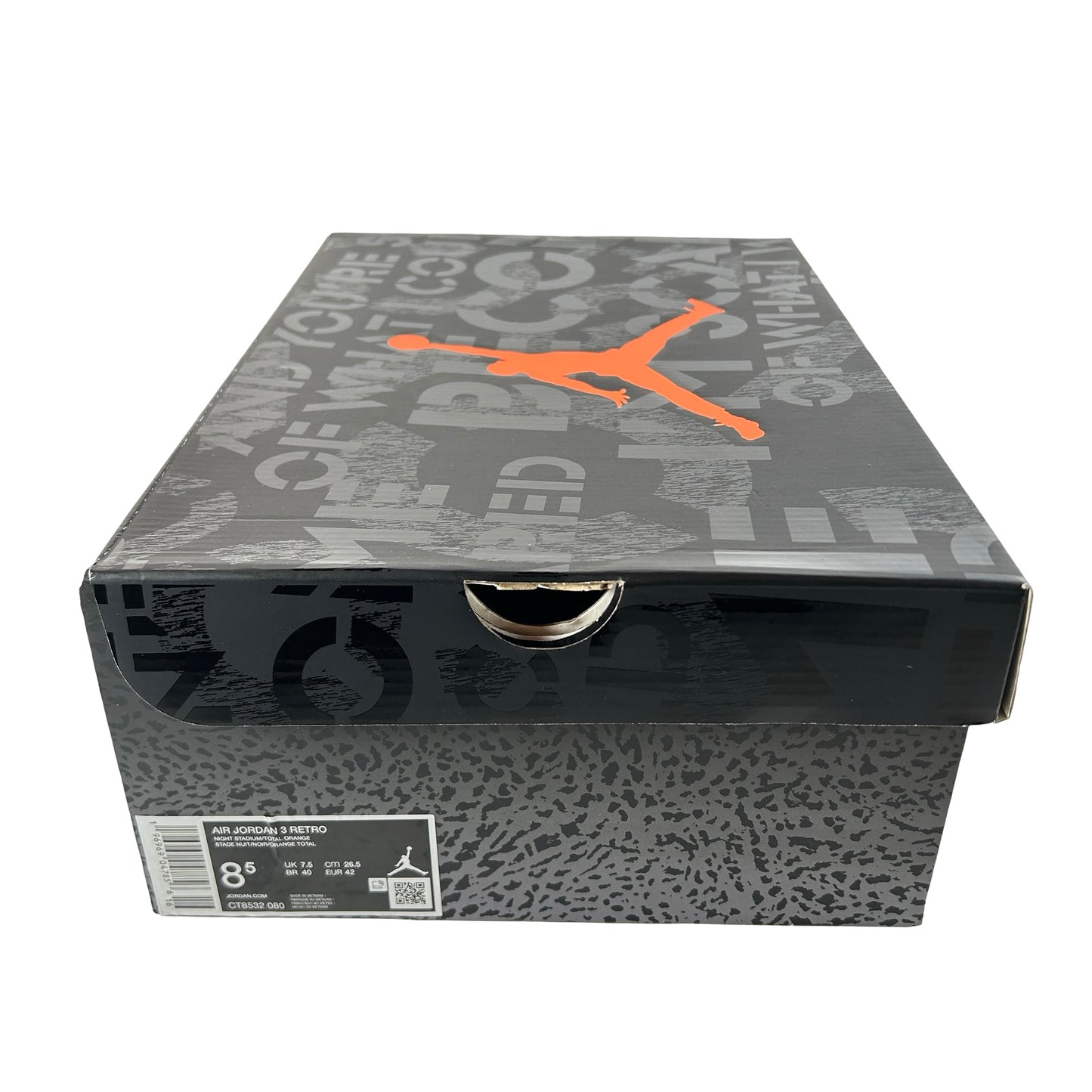 CT8532 080 Jordan 3 Retro Fear Pack (2023) [USED] - 8.5 M (Used4)