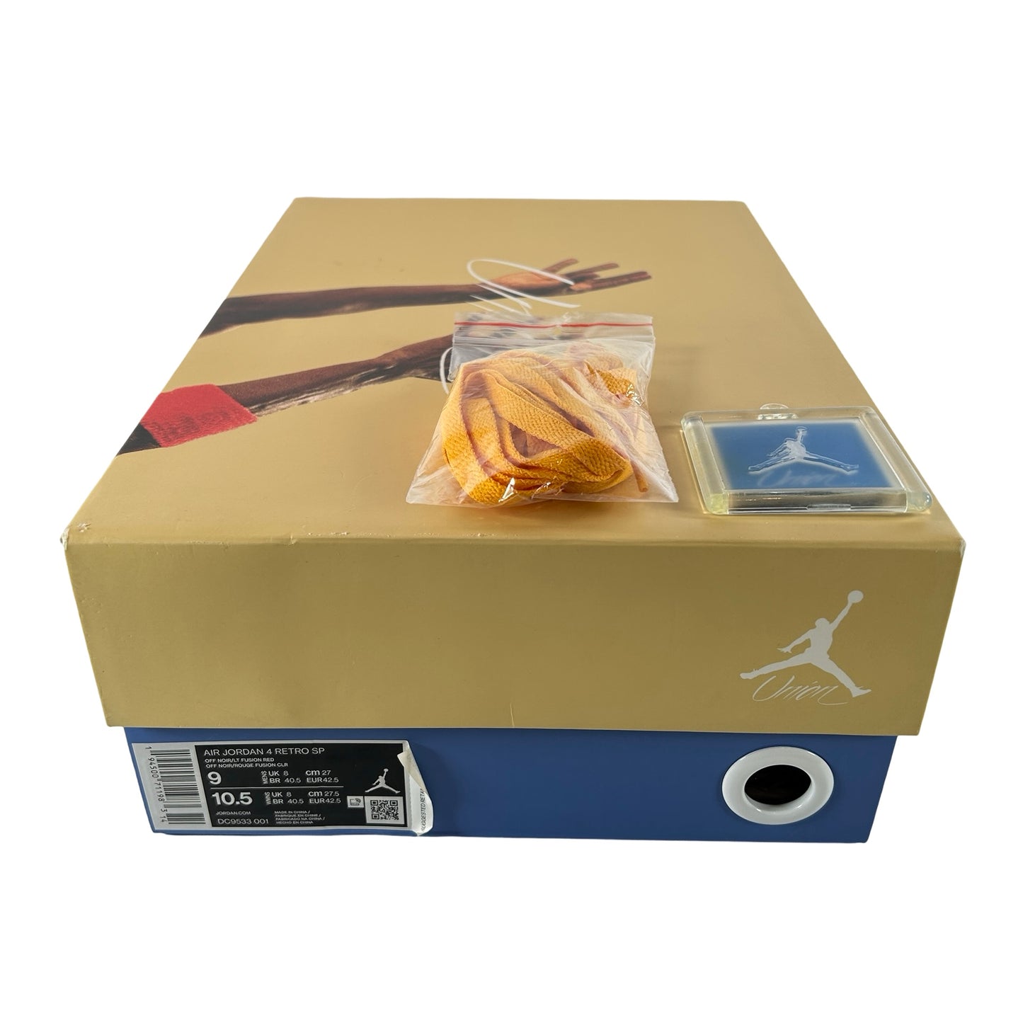 DC9533 001 Jordan 4 Retro Union Off Noir [USED] - 9 M (Used6)