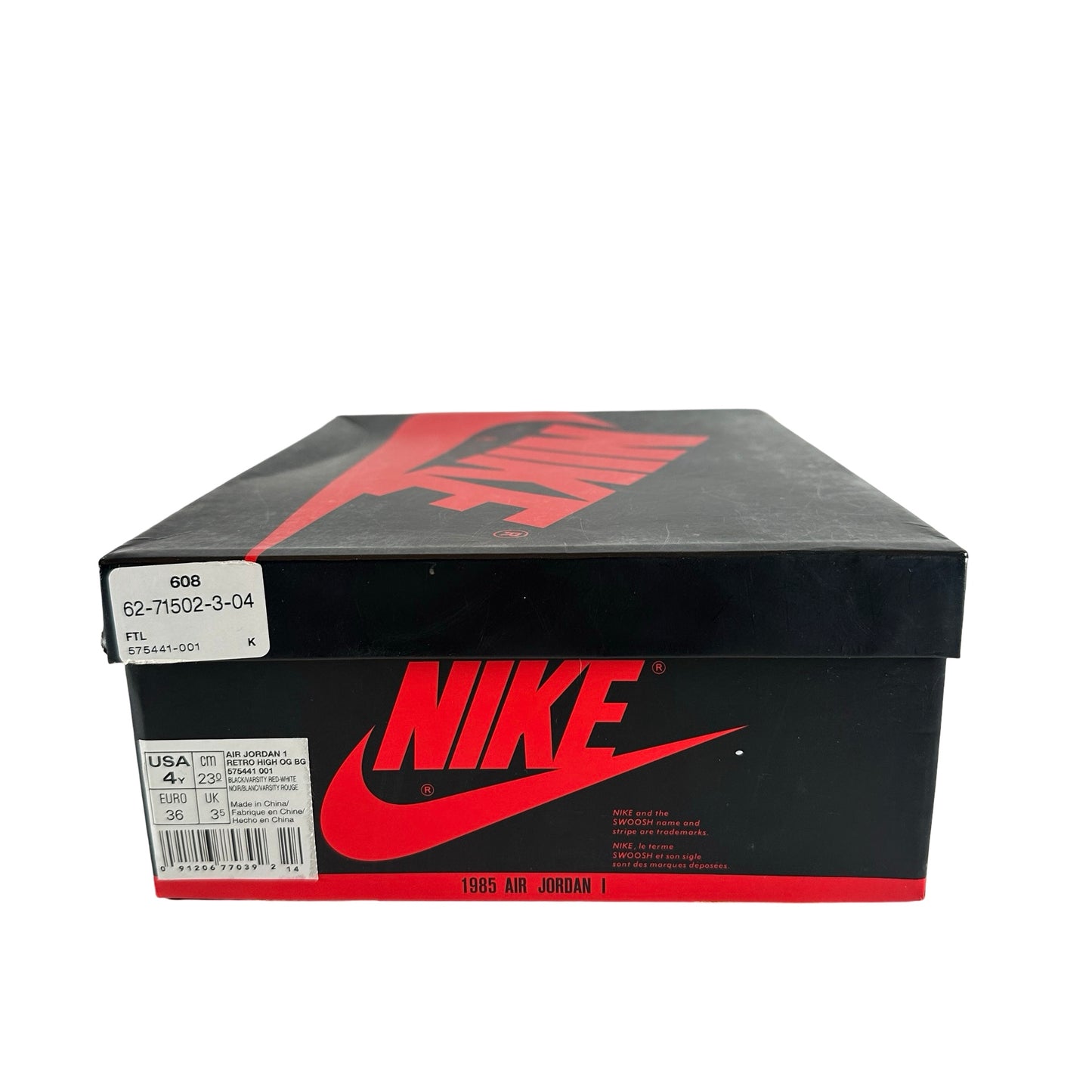 575441 001 Jordan 1 Retro Bred Banned (2016) (GS) [USED] - 4 Y (Used2)