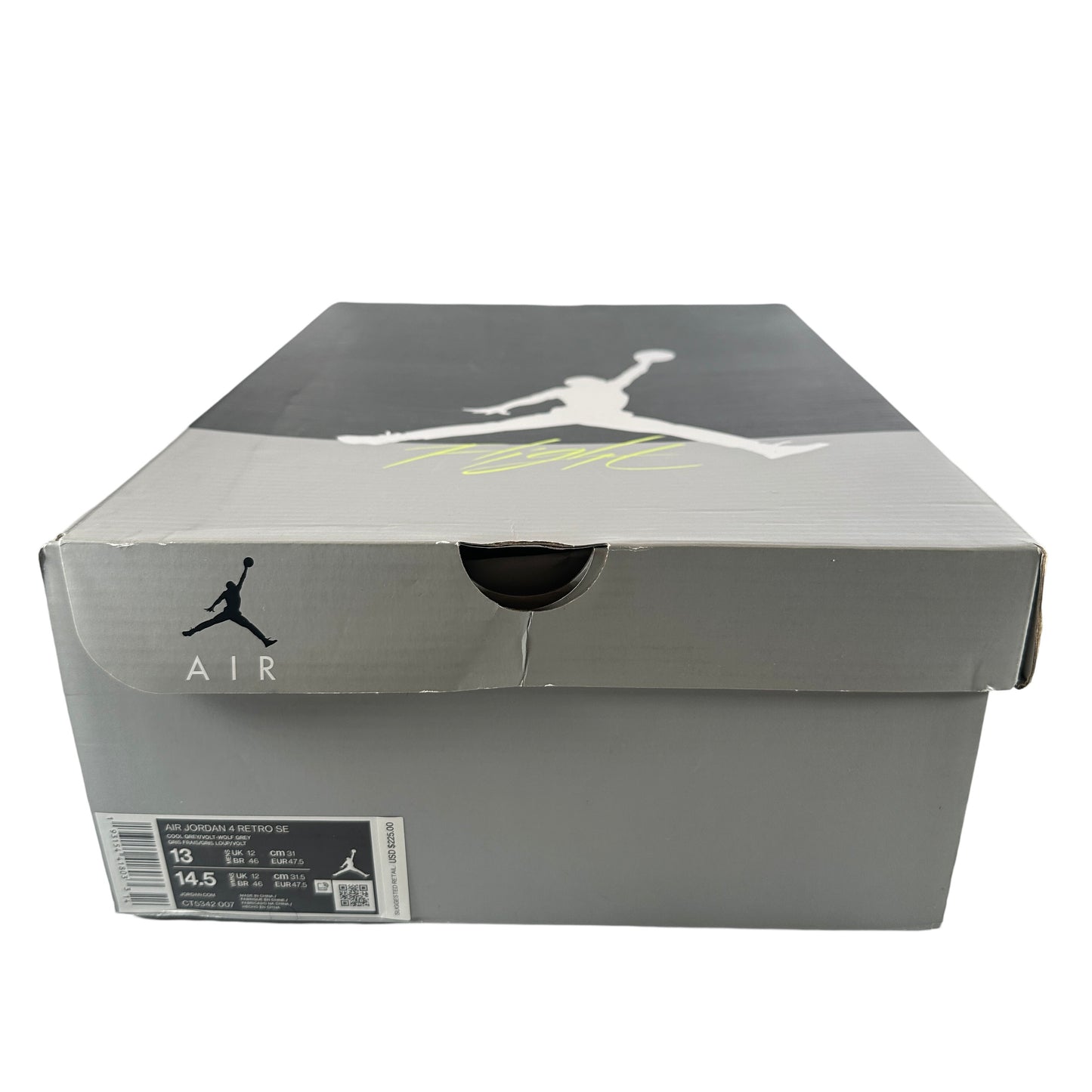 CT5342 007 Jordan 4 Retro SE 95 Neon [USED] - 13 M (Used)