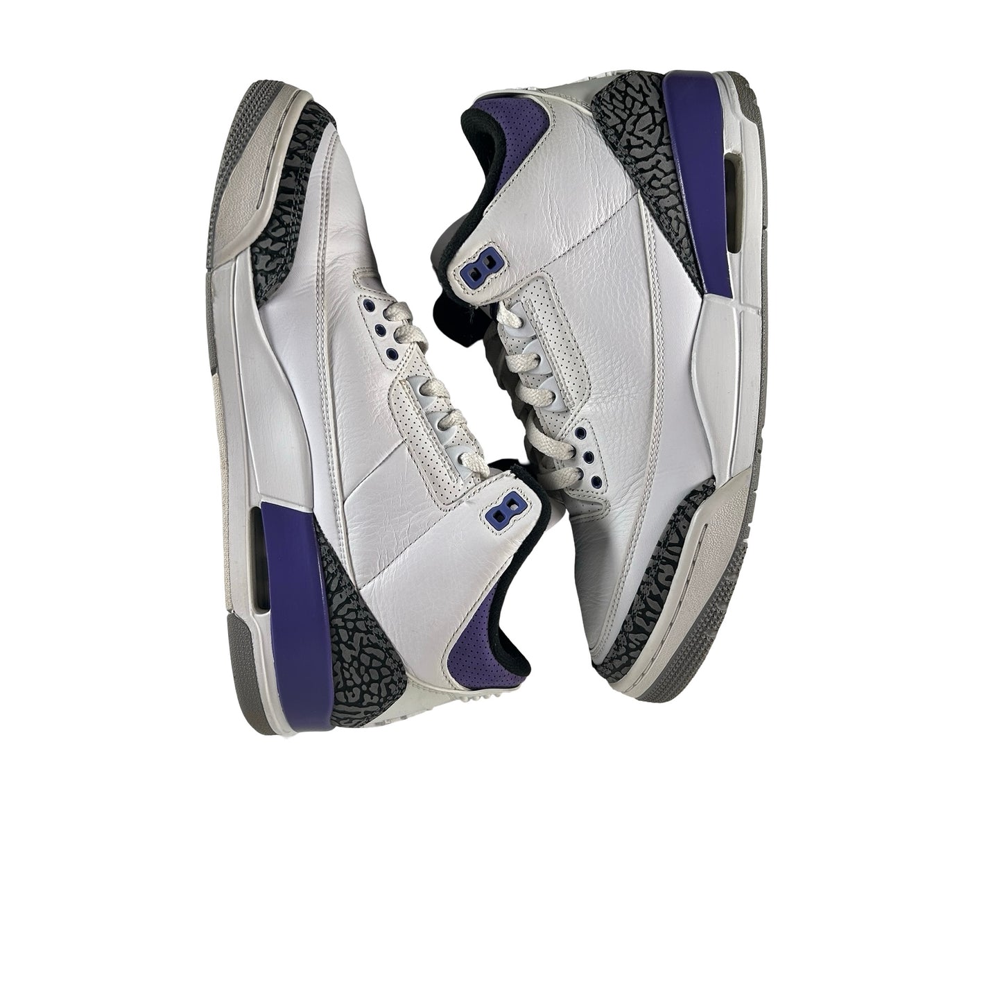 CT8532 105 Jordan 3 Retro Dark Iris [USED] - 9.5 M (Used)
