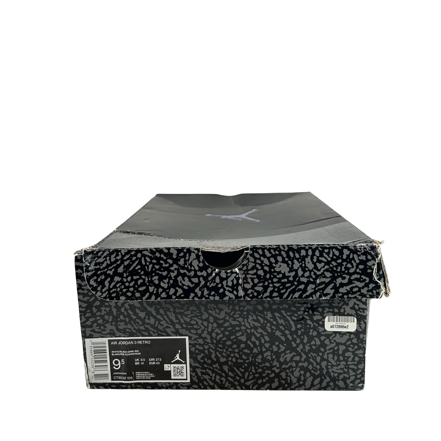 CT8532 105 Jordan 3 Retro Dark Iris [USED] - 9.5 M (Used)