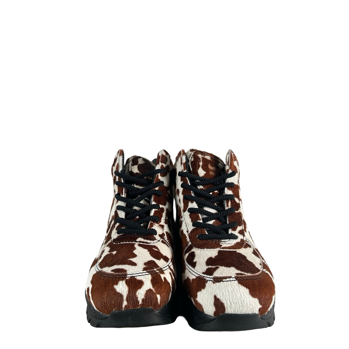 IO4635 100 Nike Air Max Goadome Sail Cacao Wow Cow Print Pony Hair [USED] - 8 M (Used)