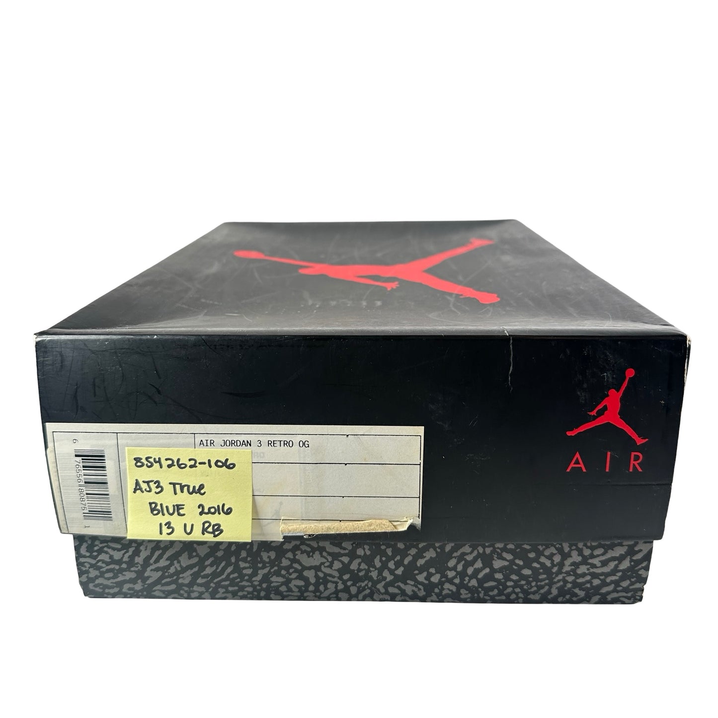 854262 106 Jordan 3 Retro True Blue (2016) [USED] - 13 M (Used) (Replace Box)