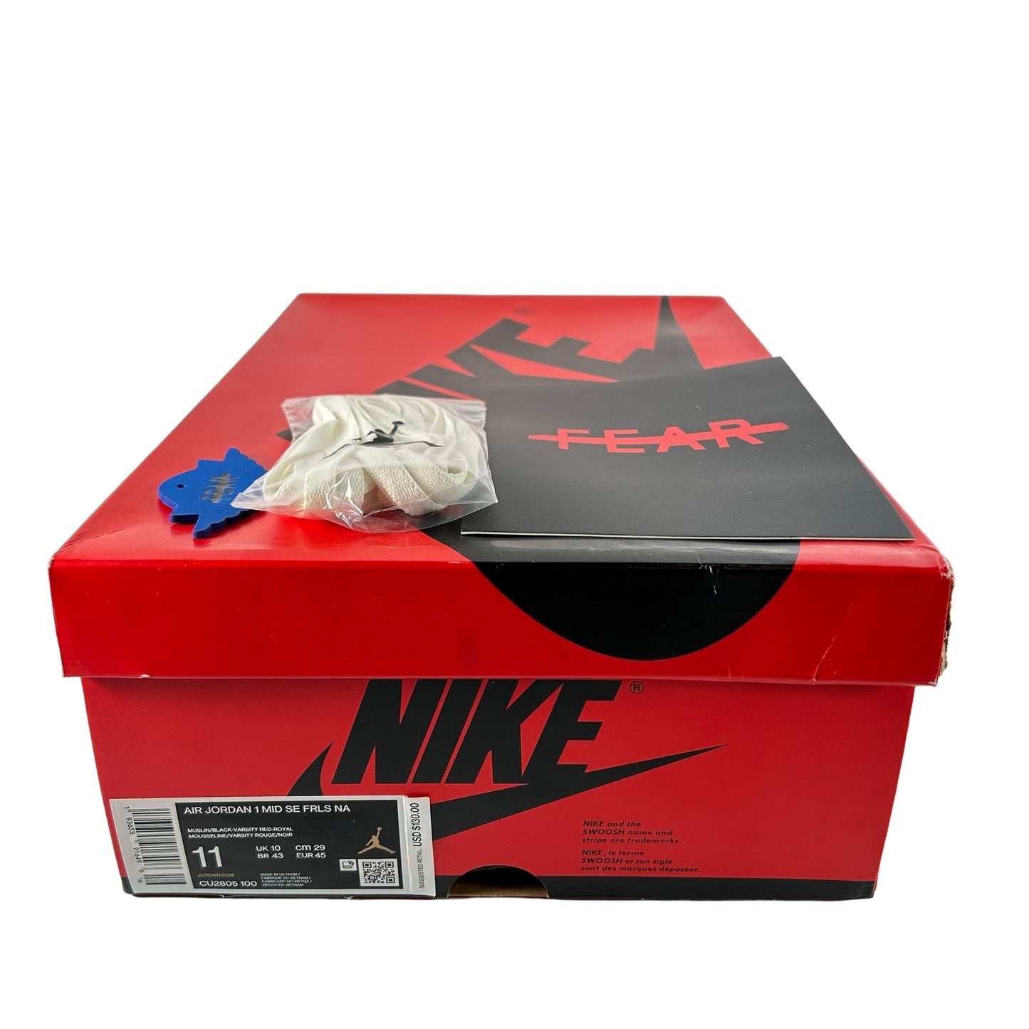 CU2805 100 Jordan 1 Mid SE Fearless Blue the Great [USED] - 11 M (Used)