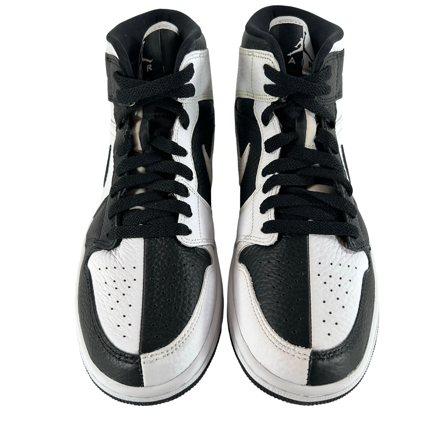 DR0501 101 Jordan 1 Mid Split Black White (Women's) [CONDITIONAL] - 9 W (Yellowing)