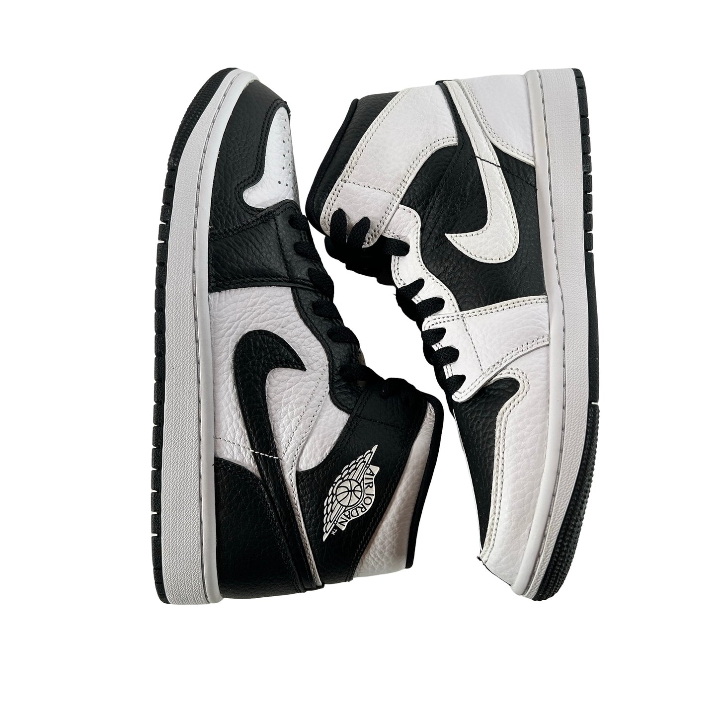 DR0501 101 Jordan 1 Mid Split Black White (Women's) [CONDITIONAL] - 9 W (Yellowing)