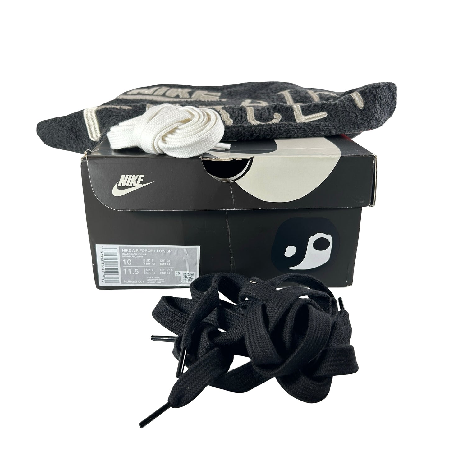 HJ8463 001 Nike Air Force 1 Low Cactus Plant Flea Market Black (2024) [USED] - 10 M (Used)