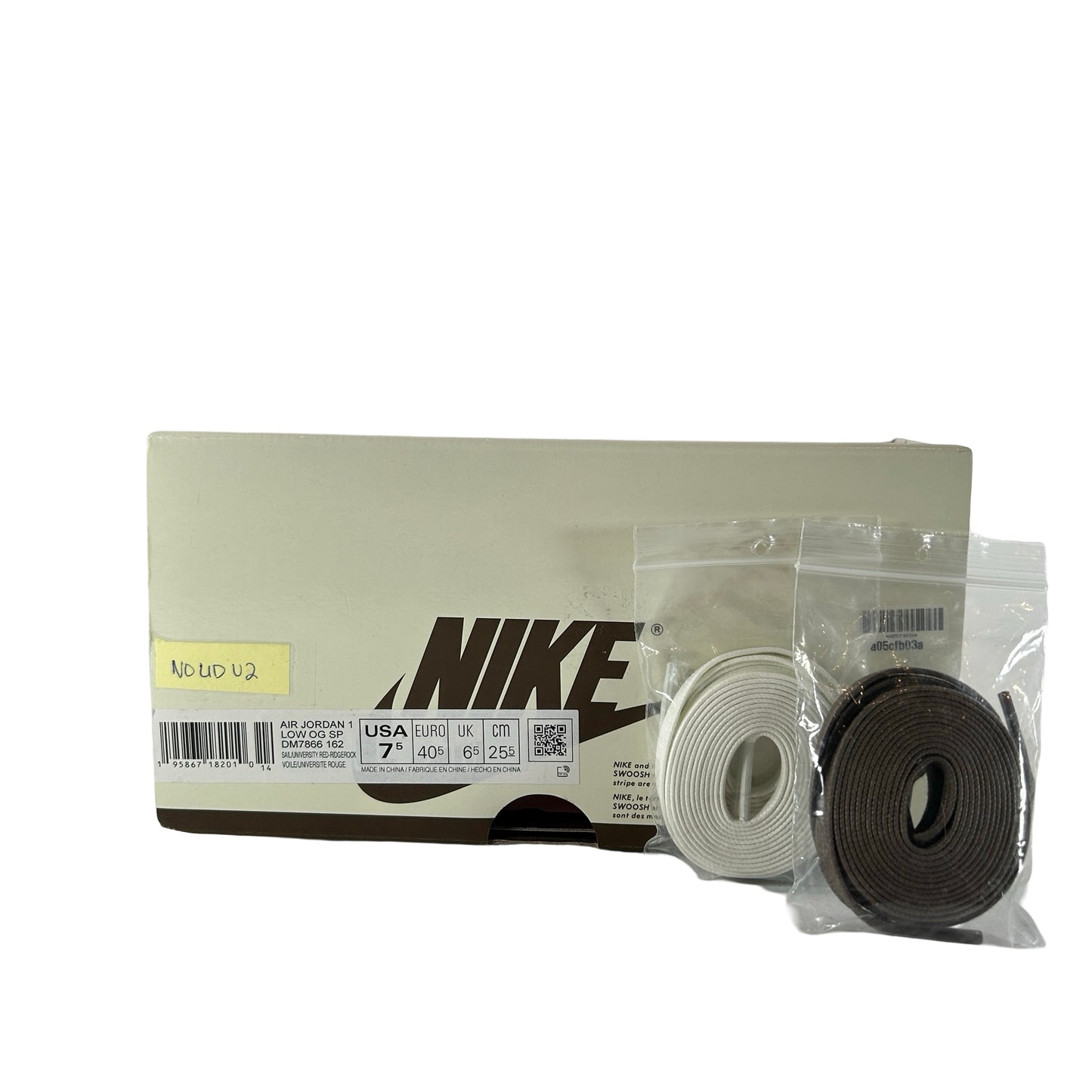 DM7866 162 Jordan 1 Retro Low OG SP Travis Scott Reverse Mocha [USED] - 7.5 M (Used) (No Lid2)