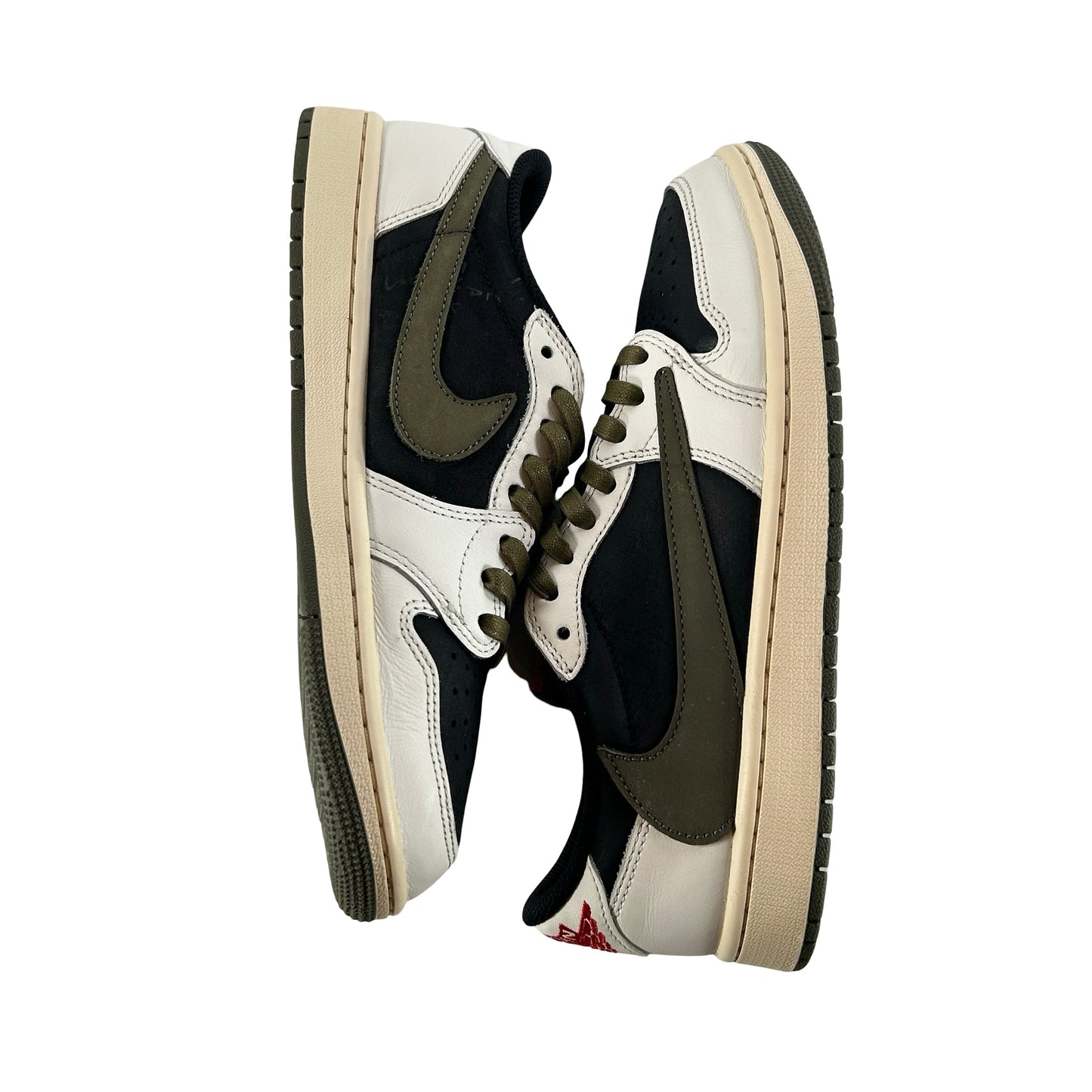 DZ4137 106 Jordan 1 Retro Low OG SP Travis Scott Olive (W) [USED] - 9 W (Used2)