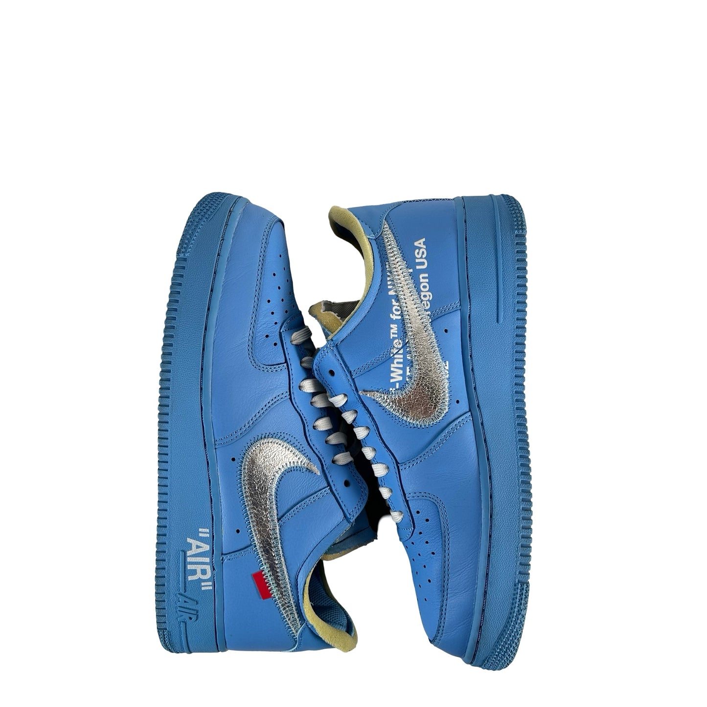 CI1173 400 Off White Nike Air Force 1 Low '07 MCA University Blue [USED] - 9 M (Used)