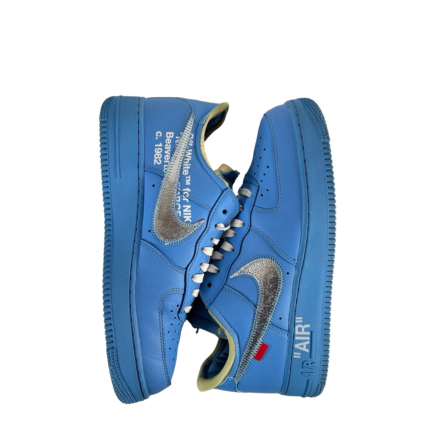 CI1173 400 Off White Nike Air Force 1 Low '07 MCA University Blue [USED] - 9 M (Used)