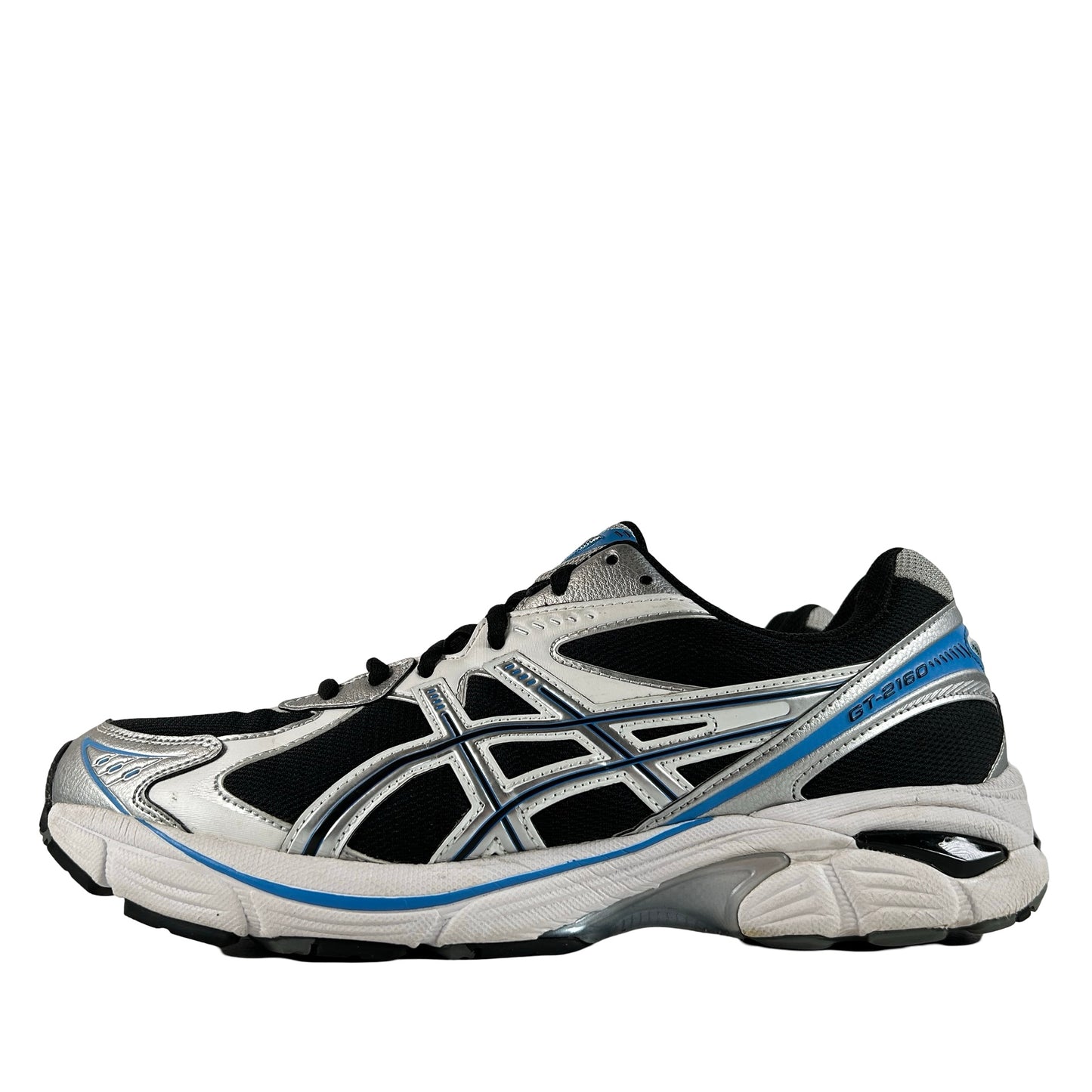 1203A320 004 ASICS GT-2160 Black Pure Silver Bright Blue [USED] - 11.5 M (Used)