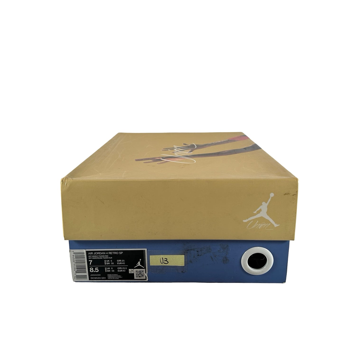 DC9533 001 Jordan 4 Retro Union Off Noir [USED] - 7 M (Used3)