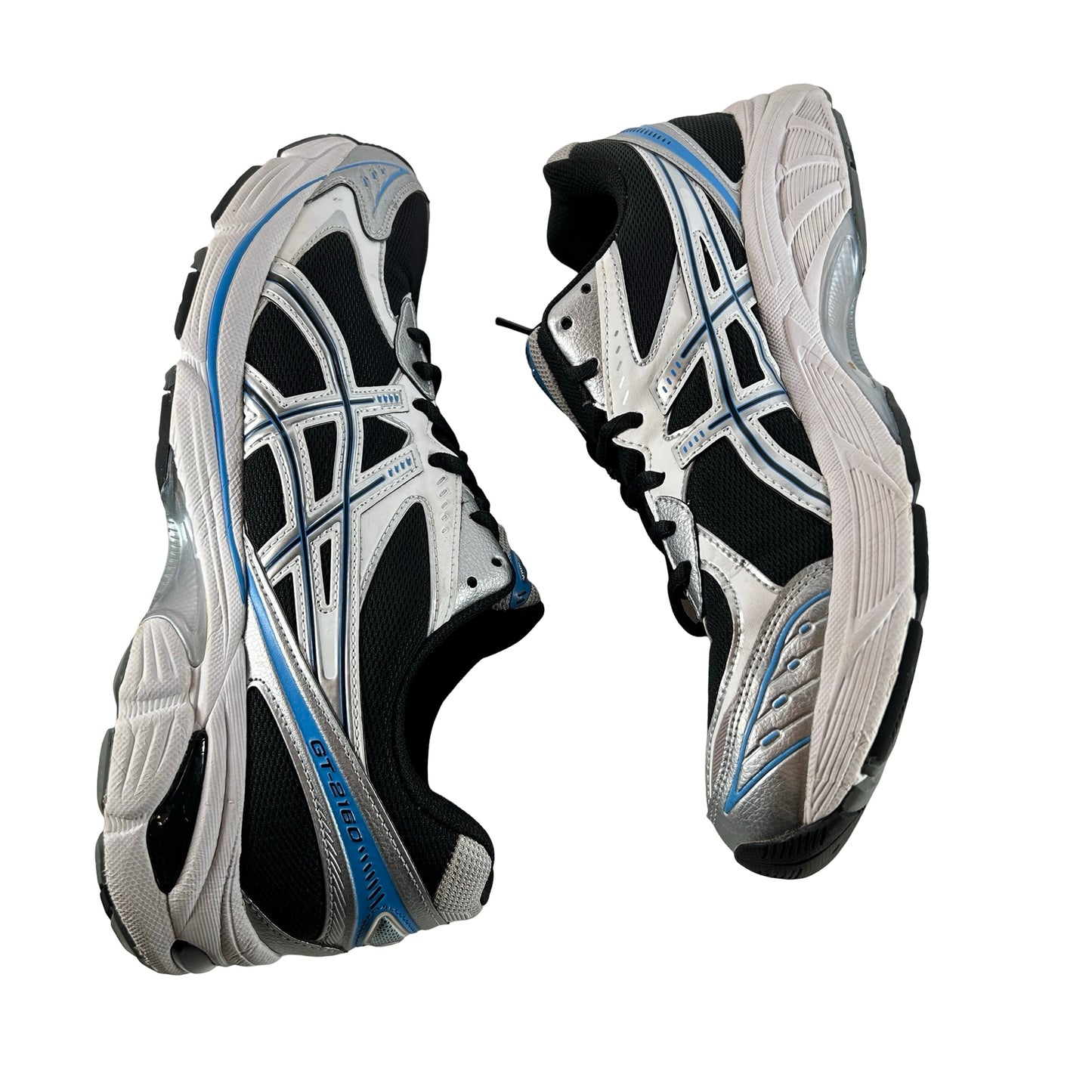 1203A320 004 ASICS GT-2160 Black Pure Silver Bright Blue [USED] - 11.5 M (Used)