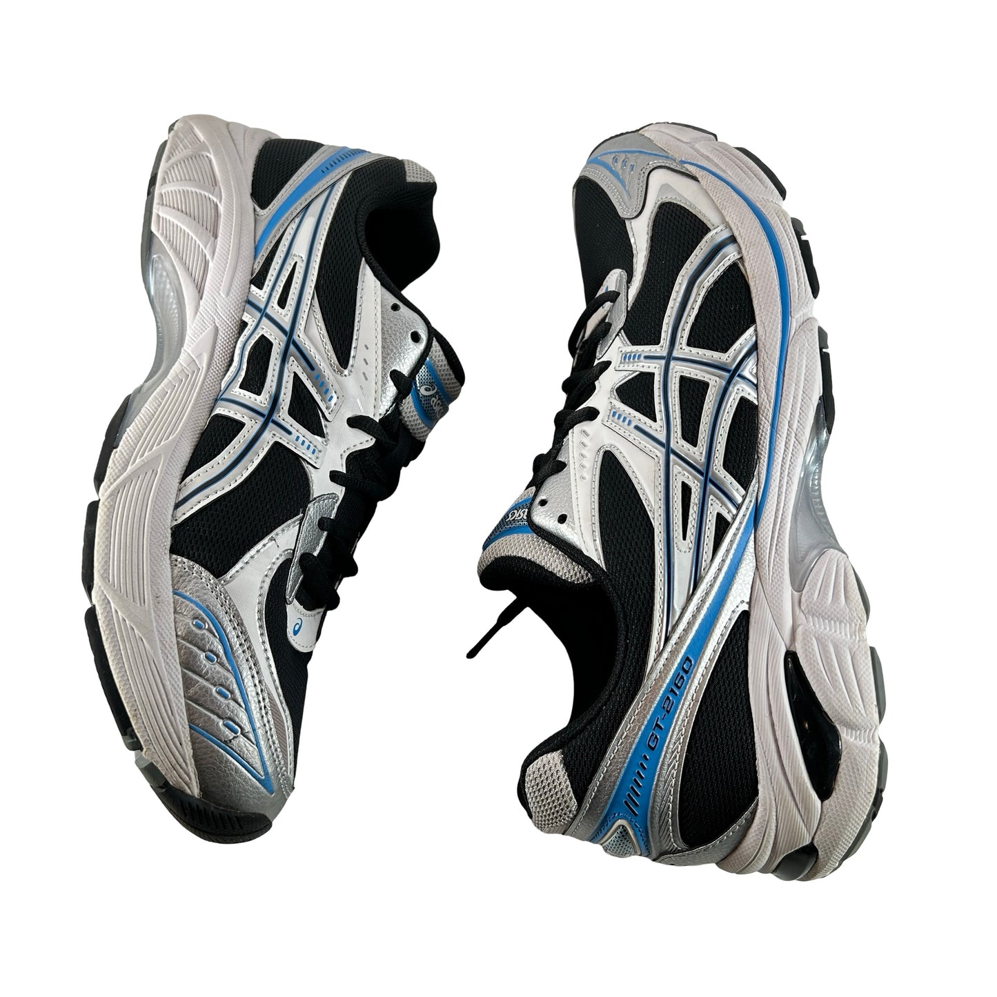 1203A320 004 ASICS GT-2160 Black Pure Silver Bright Blue [USED] - 11.5 M (Used)
