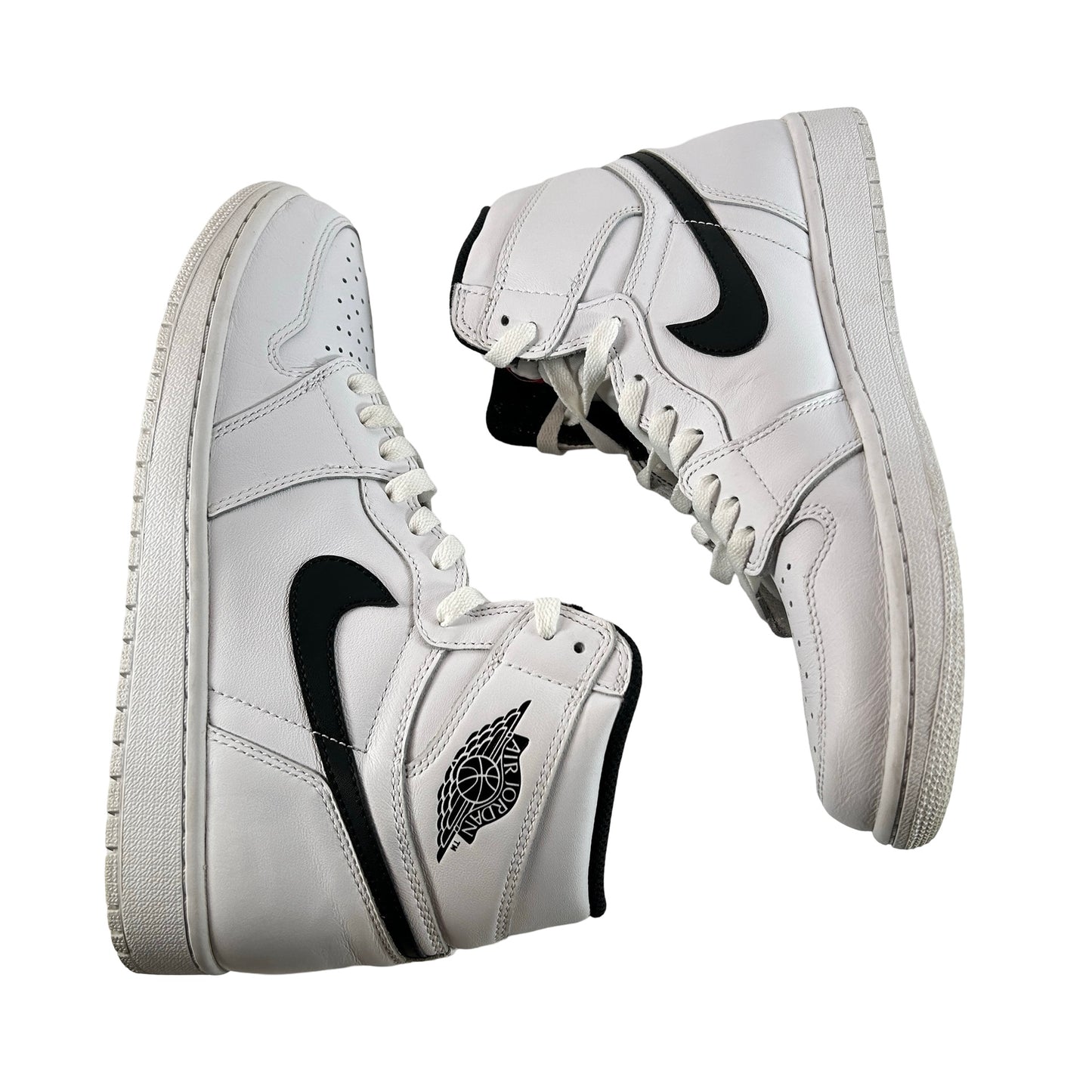 555088 102 Jordan 1 Retro Yin Yang White [USED] - 9.5 M (Used)
