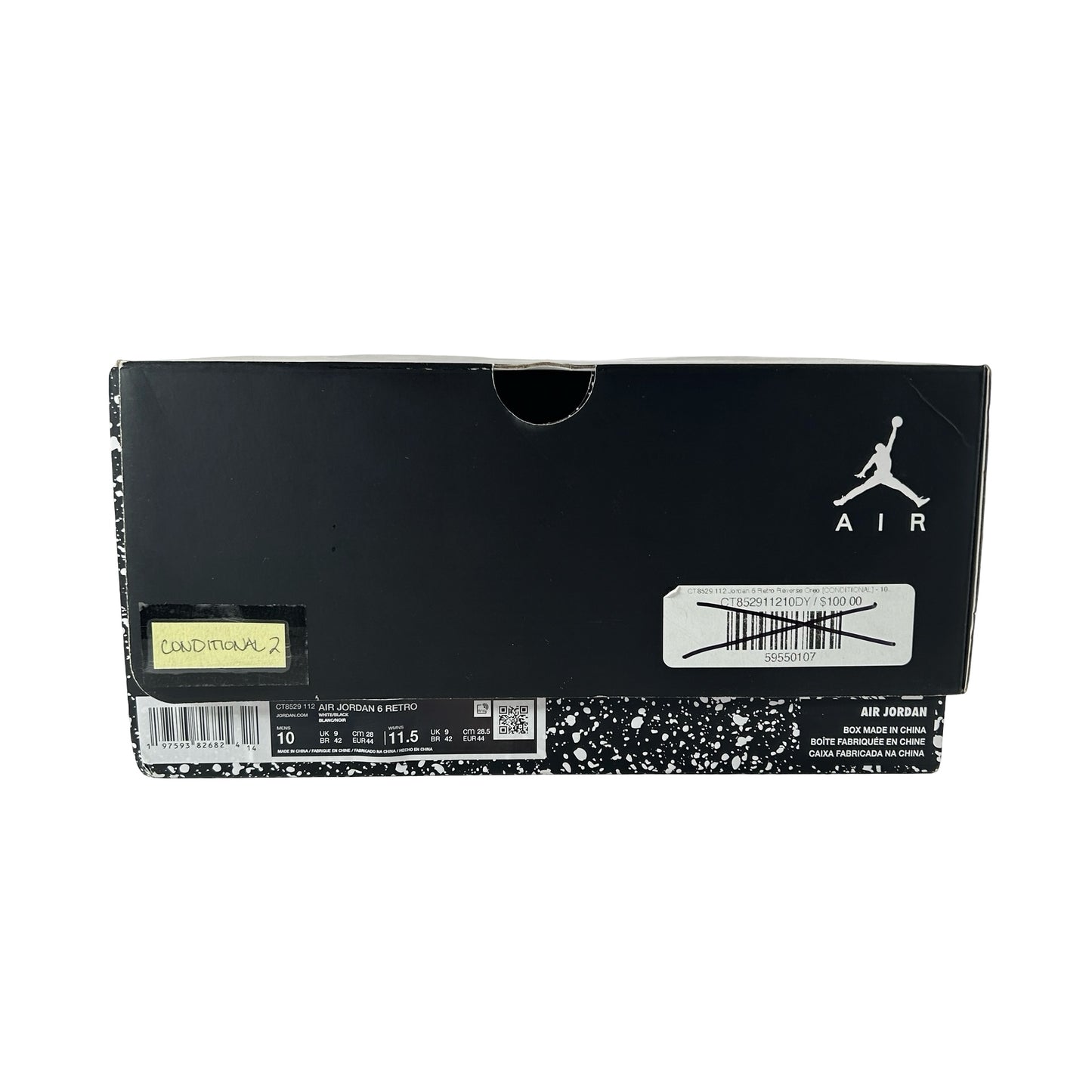 CT8529 112 Jordan 6 Retro Reverse Oreo [CONDITIONAL] - 10 M (Yellowing2)