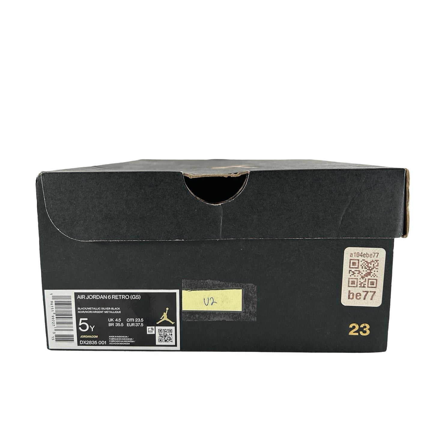 DX2835 001 Jordan 6 Retro Chrome Metallic Silver (GS) [USED] - 5 Y (Used)