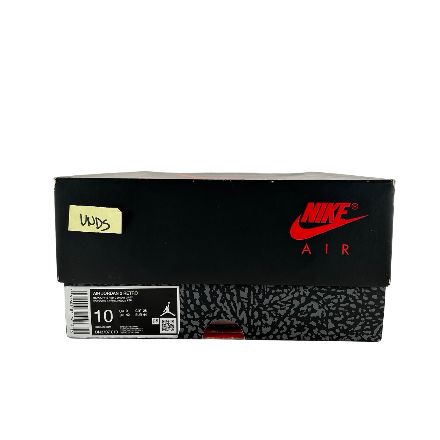 DN3707 010 Jordan 3 Retro Black Cement Reimagined (2024) [USED] - 10 M (VNDS)