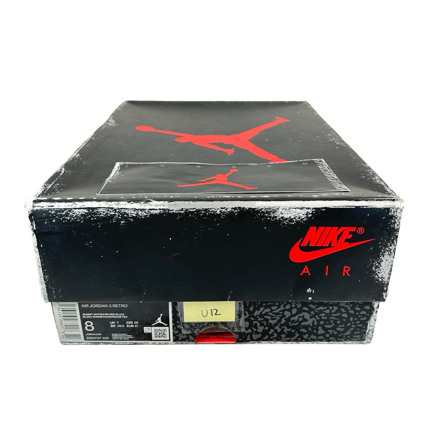 DN3707 100 Jordan 3 Retro White Cement Reimagined [USED] - 8 M (Used12)