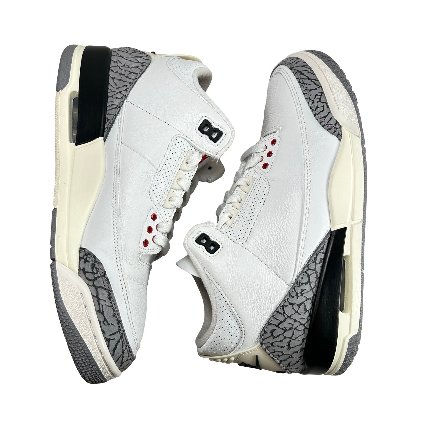 DN3707 100 Jordan 3 Retro White Cement Reimagined [USED] - 8 M (Used12)