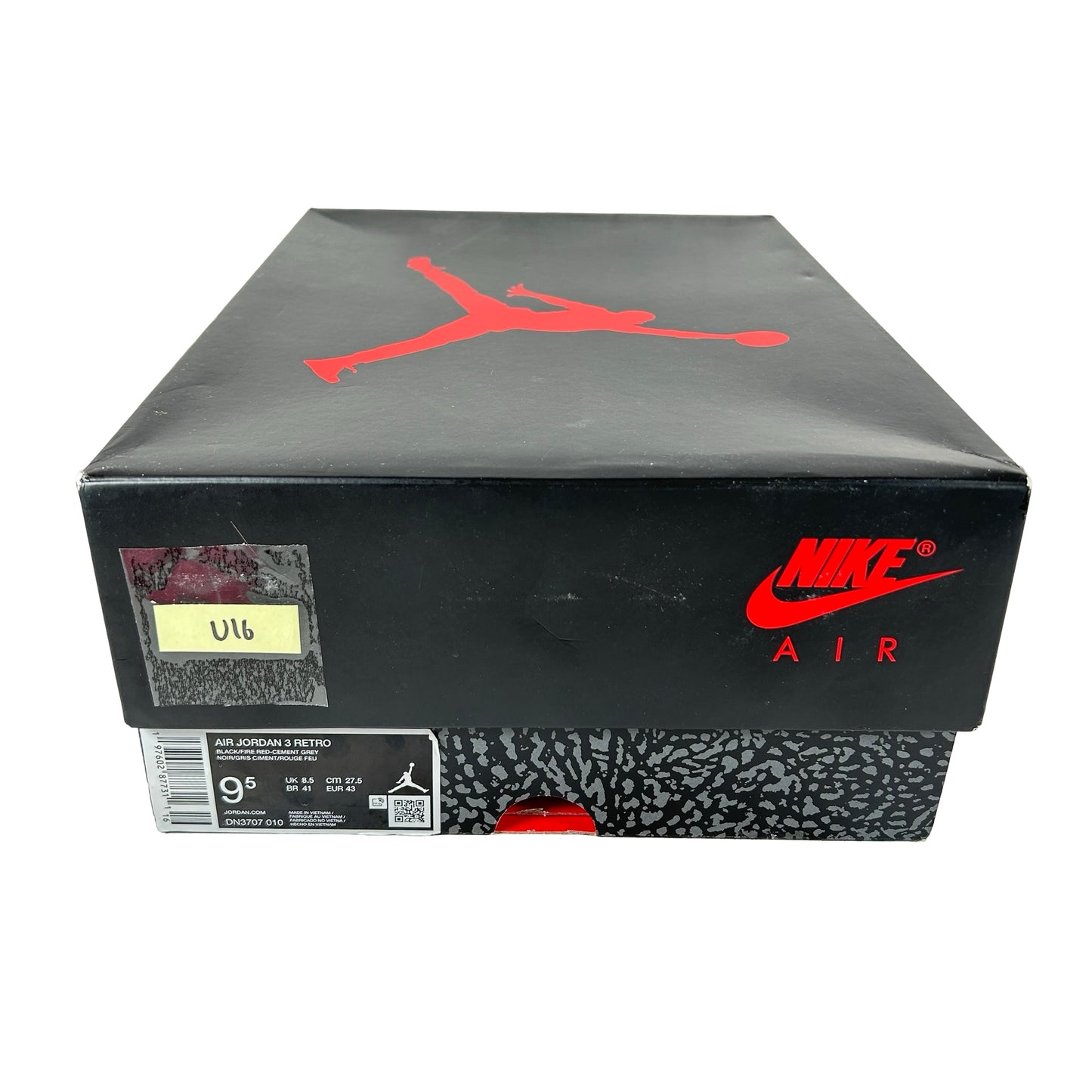 DN3707 010 Jordan 3 Retro Black Cement Reimagined (2024) [USED] - 9.5 M (Used16)