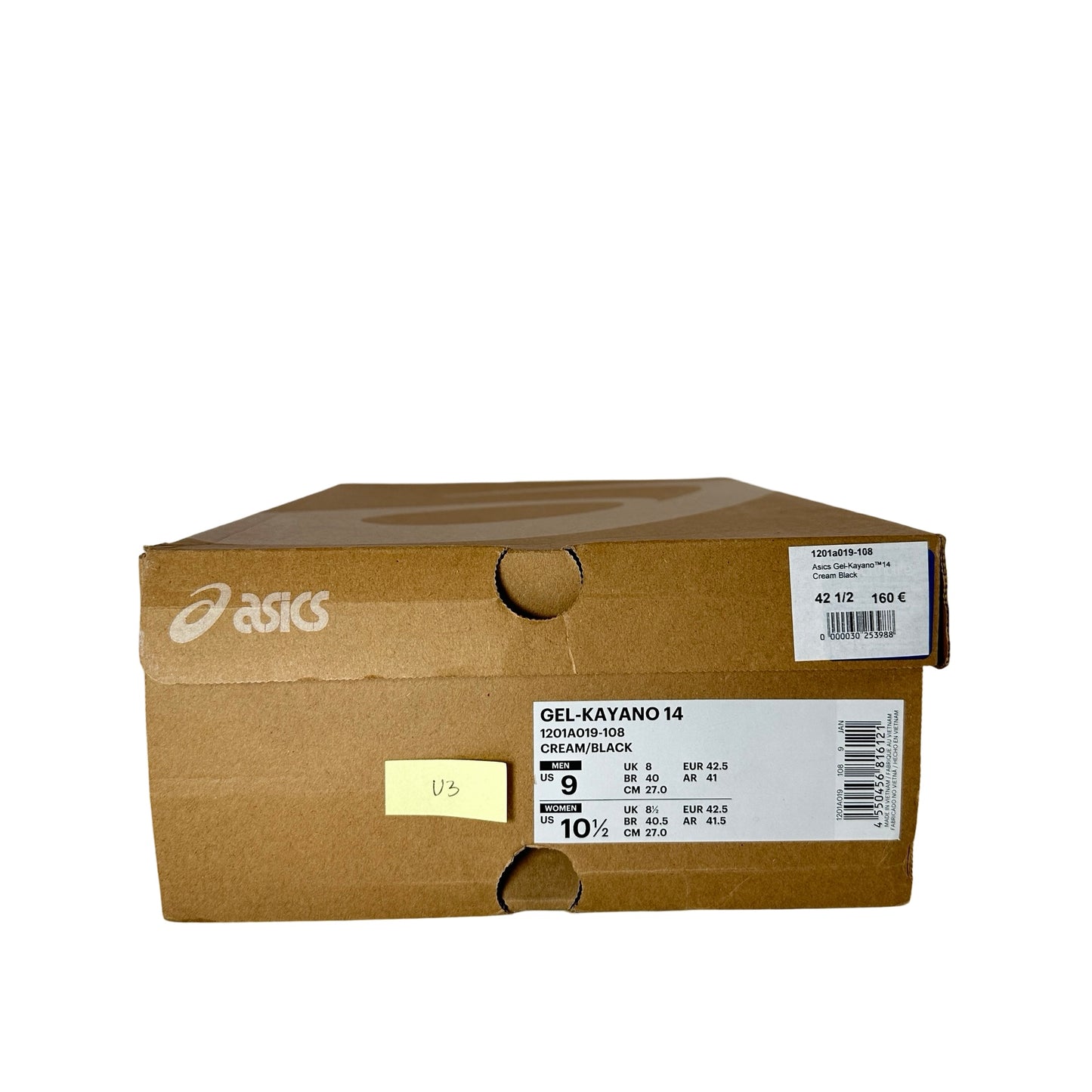 1201A019 108 ASICS Gel-Kayano 14 Cream Black Metallic Plum [USED] - 9 M (Used3)