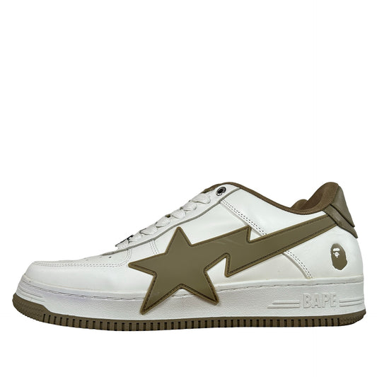 1K20 191 314 BEI A Bathing Ape Bape Sta OS #2 White Beige [USED] - 11 M (Used) (No Box)