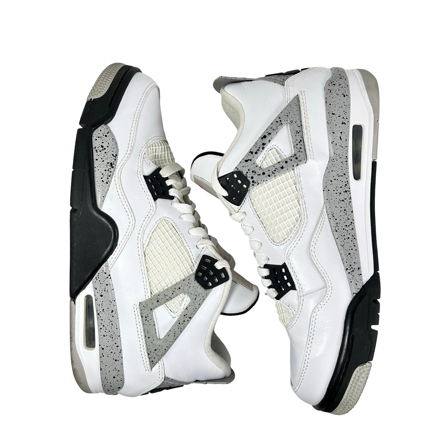 840606 192 Jordan 4 White Cement [USED] - 8.5 M (Used) (Replace Box2)