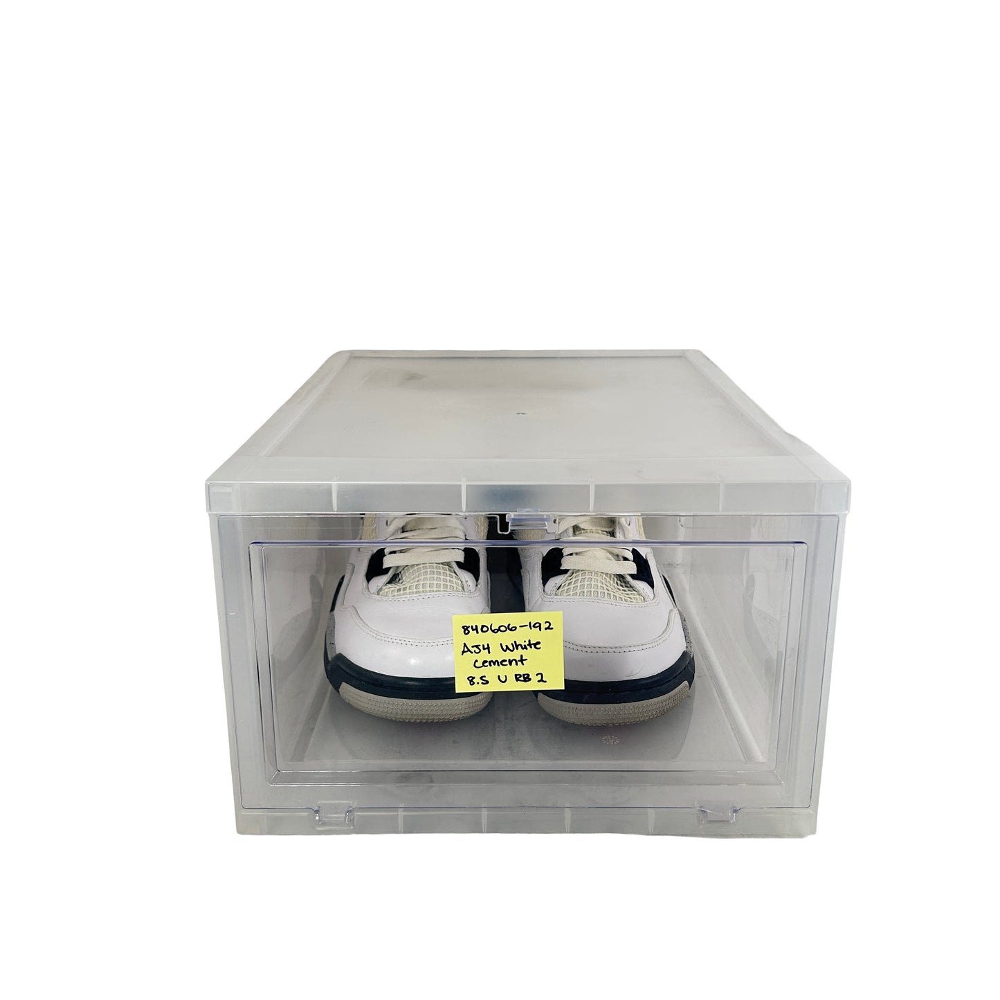 840606 192 Jordan 4 White Cement [USED] - 8.5 M (Used) (Replace Box2)
