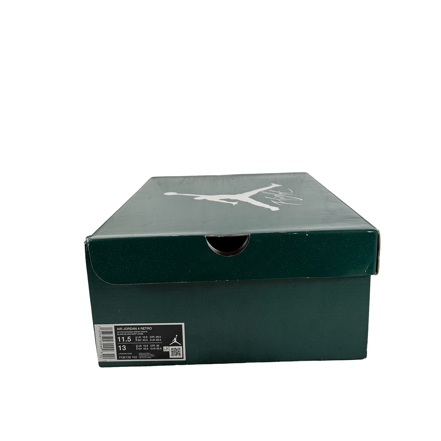 FQ8138 103 Jordan 4 Retro Oxidized Green [USED] - 11.5 M (Used)