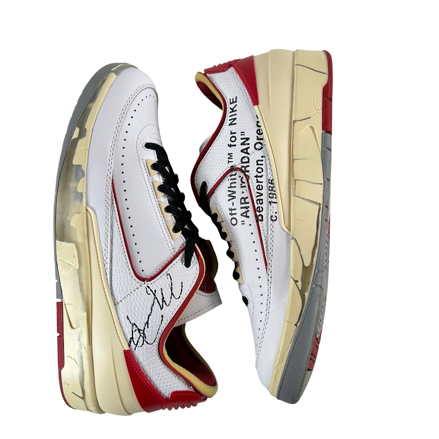 DJ4375 106 Jordan 2 Retro Low SP Off-White White Red [USED] - 10 M (Used2)