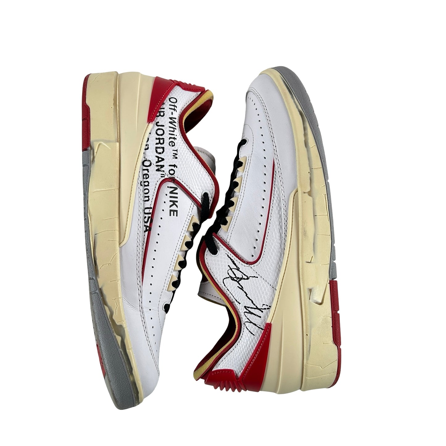 DJ4375 106 Jordan 2 Retro Low SP Off-White White Red [USED] - 10 M (Used2)