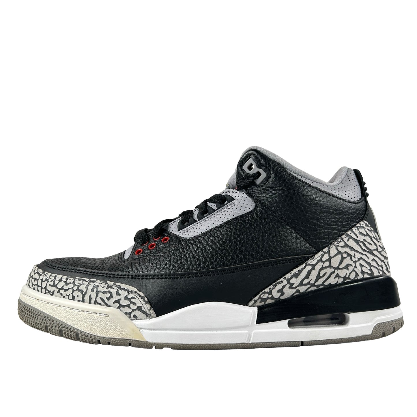 854262 001 Jordan 3 Black Cement 2018 [USED] - 8.5 M (Used) (Replace Box)