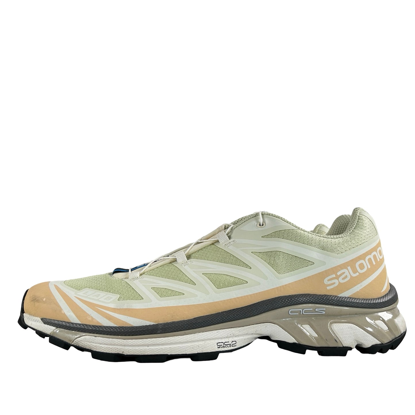 L4729370038 Salomon XT-6 Aloe Wash Feather Grey [USED] - 13 M (Used)