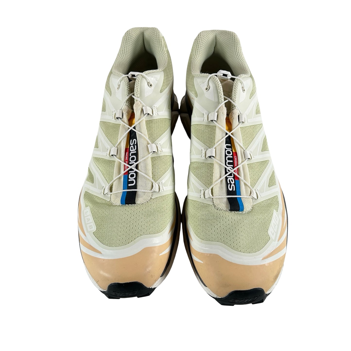 L4729370038 Salomon XT-6 Aloe Wash Feather Grey [USED] - 13 M (Used)