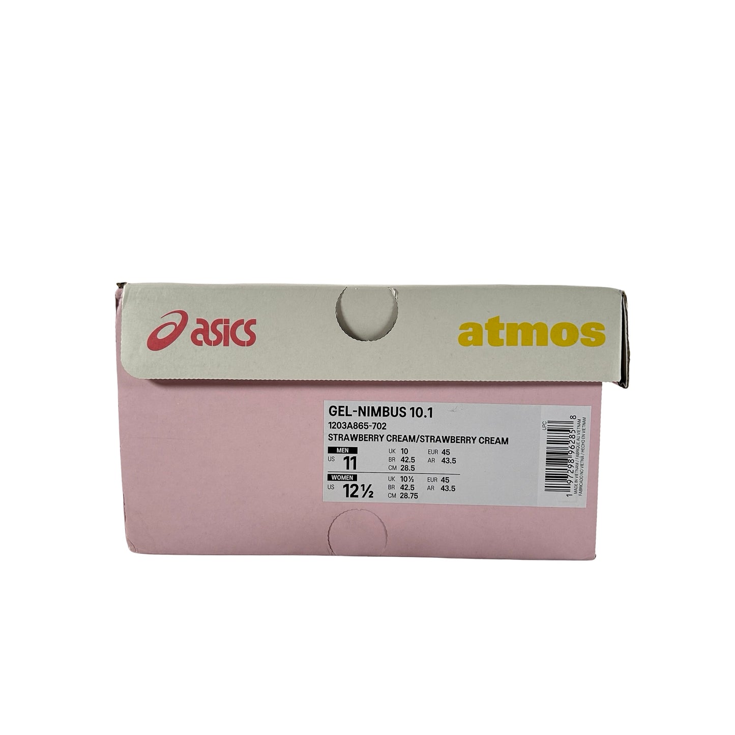 1203A865 702 ASICS Gel-Nimbus 10.1 Vandy The Pink x atmos Banana Split Strawberry [USED] - 11 M (VNDS)