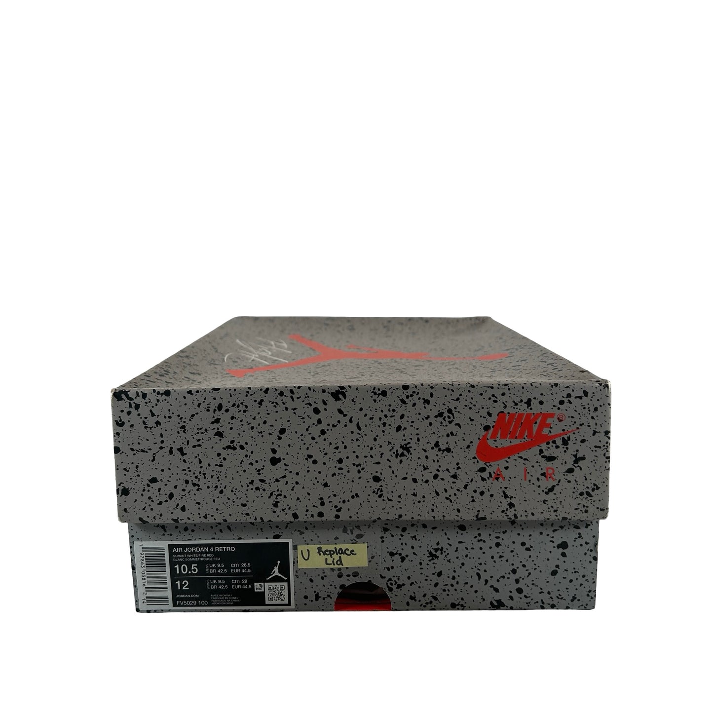 FV5029 100 Jordan 4 Retro White Cement (2025) [USED] - 10.5 M (Used) (Replace Lid)
