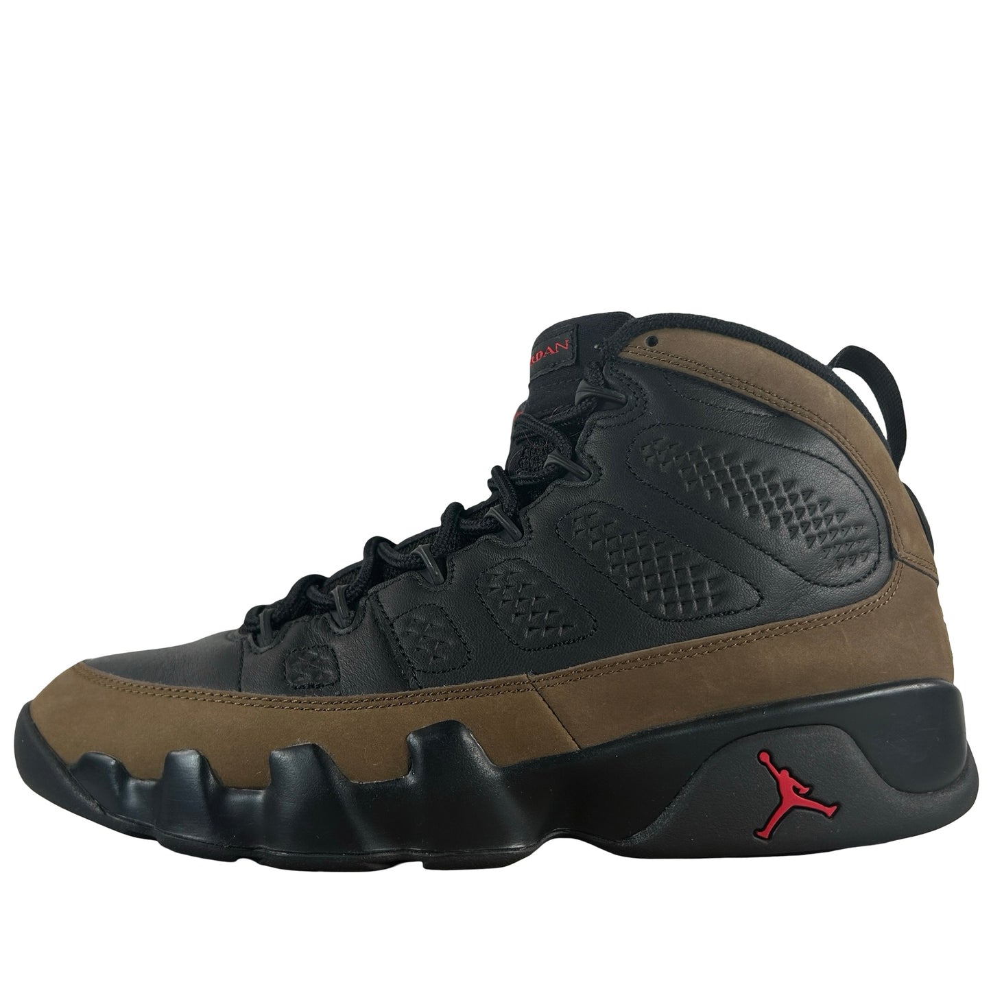 HV4794 030 Air Jordan 9 Retro Olive (2024) [USED] - 9.5 M (Used14)